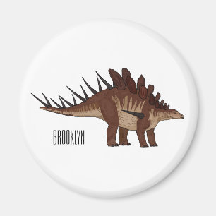 Kentrosaurus cartoon illustration magnet