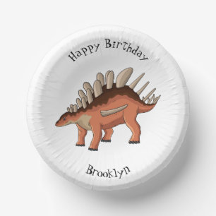 Kentrosaurus cartoon illustration paper plate