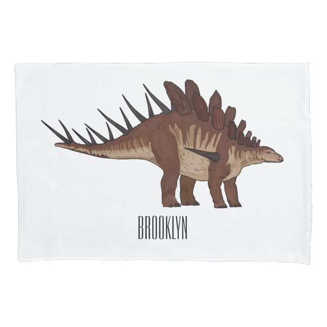 Kentrosaurus cartoon illustration  pillowcase (Front)