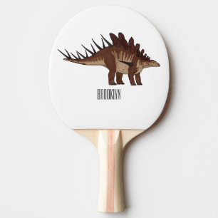 Kentrosaurus cartoon illustration  ping pong paddle