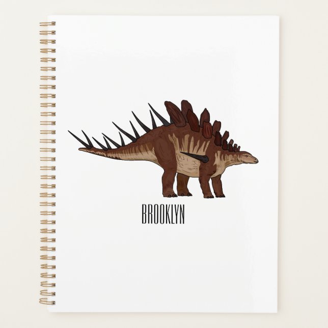 Kentrosaurus cartoon illustration  planner (Front)