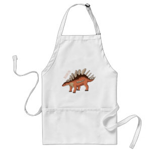 Kentrosaurus cartoon illustration standard apron