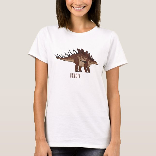 Kentrosaurus cartoon illustration  T-Shirt (Front)
