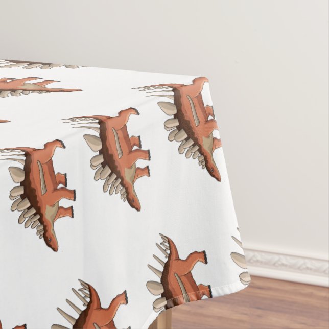 Kentrosaurus cartoon illustration tablecloth (In Situ)