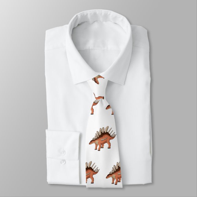 Kentrosaurus cartoon illustration  tie (Tied)
