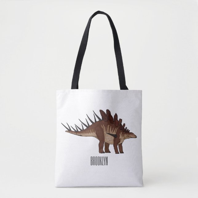 Kentrosaurus cartoon illustration  tote bag (Front)