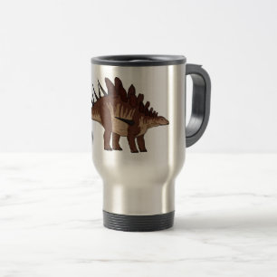 Kentrosaurus cartoon illustration travel mug