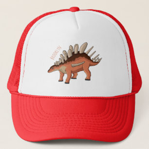 Kentrosaurus cartoon illustration trucker hat