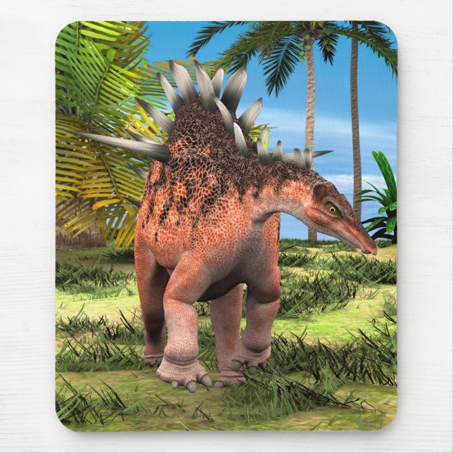 Kentrosaurus Dinosaur Jungle Prehistoric Art Mouse Mat (Front)