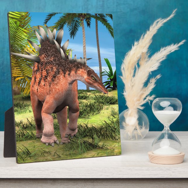 Kentrosaurus Dinosaur Jungle Prehistoric Art Plaque (Side)