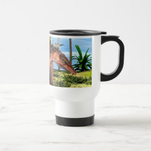 Kentrosaurus Dinosaur Jungle Prehistoric Art Travel Mug