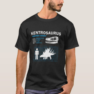 Kentrosaurus Fact Sheet, Dinosaur Facts Paleontolo T-Shirt