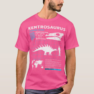 Kentrosaurus Fact Sheet Dinosaur Facts T-Shirt