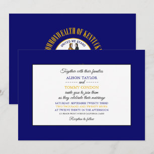 Kentuckian Flag, Flag of Kentucky Wedding Invitation
