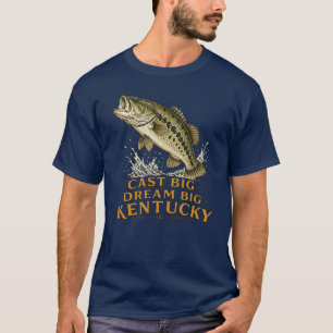 Kentuckians Spots Bluegrass Fishing Angler T-Shirt