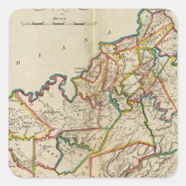 Kentucky 6 square sticker (Front)