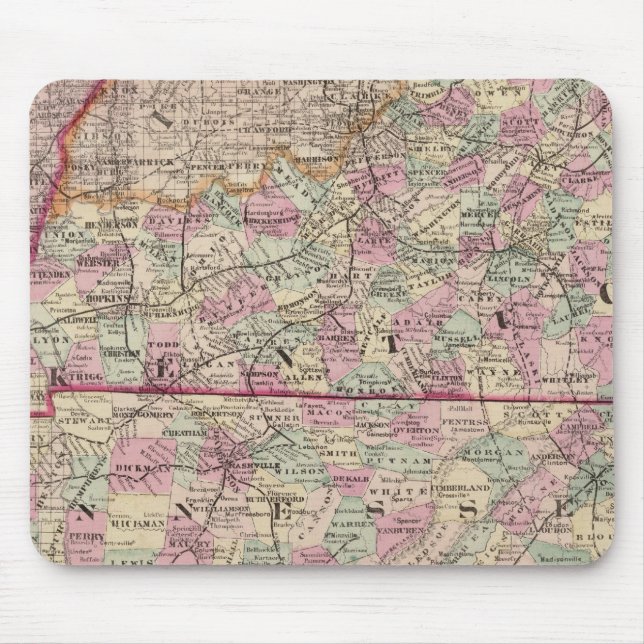 Kentucky and Tennessee 4 Mouse Mat (Front)