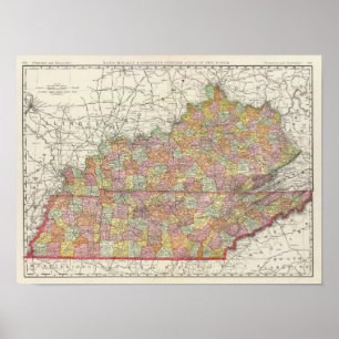 Kentucky and Tennessee 4 Poster