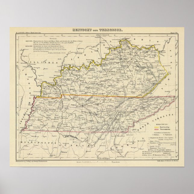 Kentucky and Tennessee Poster (Front)