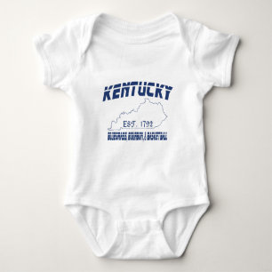 Kentucky Bluegrass Bourbon Basketball UScustomInk Baby Bodysuit