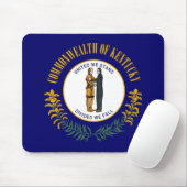 Kentucky Bluegrass Commonwealth State Flag Mouse Mat (With Mouse)