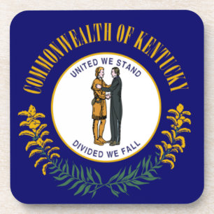 Kentucky: Bluegrass Commonwealth US State Flag Coaster