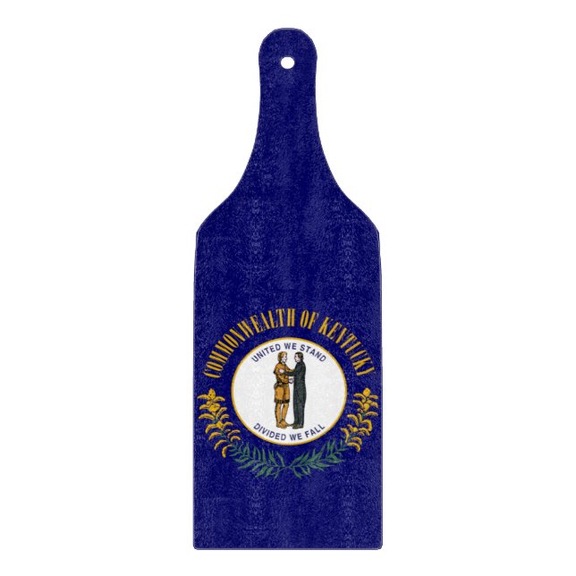 Kentucky: Bluegrass Commonwealth US State Flag Cutting Board (Front)
