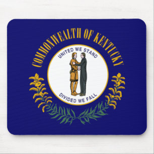Kentucky: Bluegrass Commonwealth US State Flag Mouse Mat