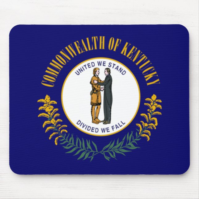 Kentucky: Bluegrass Commonwealth US State Flag Mouse Mat (Front)