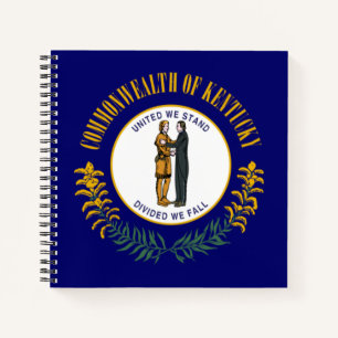 Kentucky: Bluegrass Commonwealth US State Flag Notebook