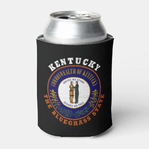 KENTUCKY BLUEGRASS STATE FLAG CAN COOLER