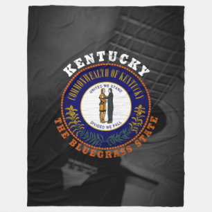 KENTUCKY BLUEGRASS STATE FLAG FLEECE BLANKET