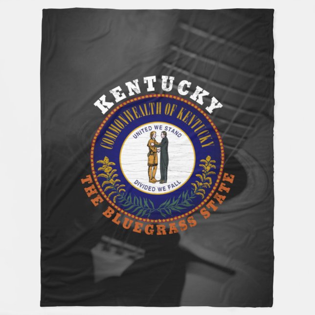 KENTUCKY BLUEGRASS STATE FLAG FLEECE BLANKET (Front)