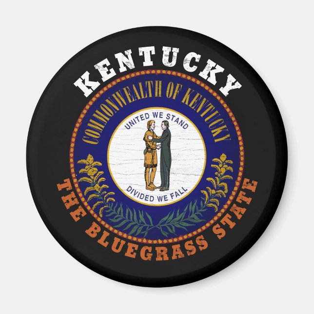 KENTUCKY BLUEGRASS STATE FLAG MAGNET (Front)
