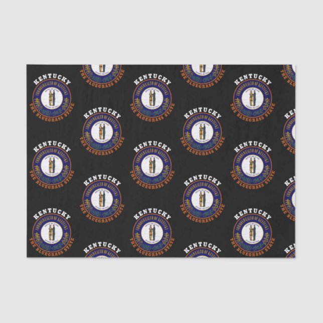 KENTUCKY BLUEGRASS STATE FLAG TISSUE PAPER (Front)