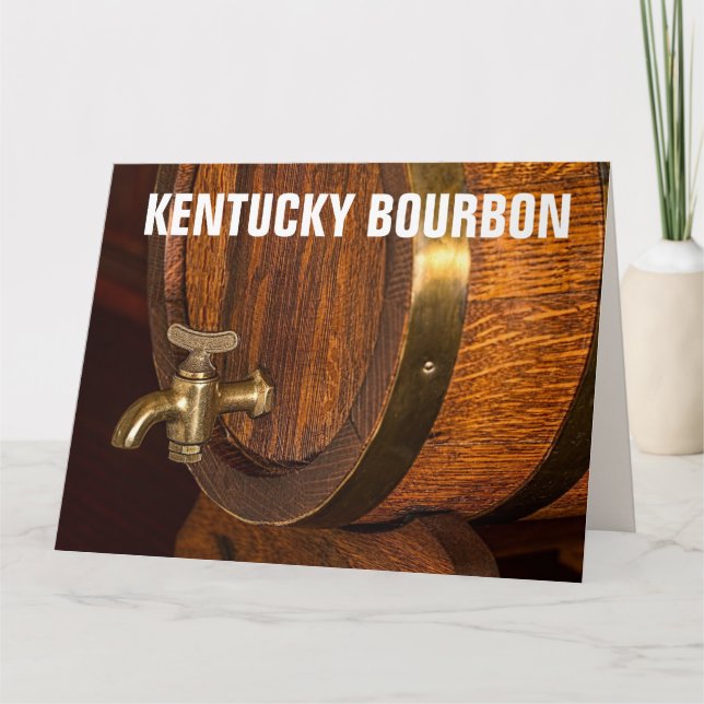 KENTUCKY BOURBON BARREL BIRTHDAY BIG CARD (Front)