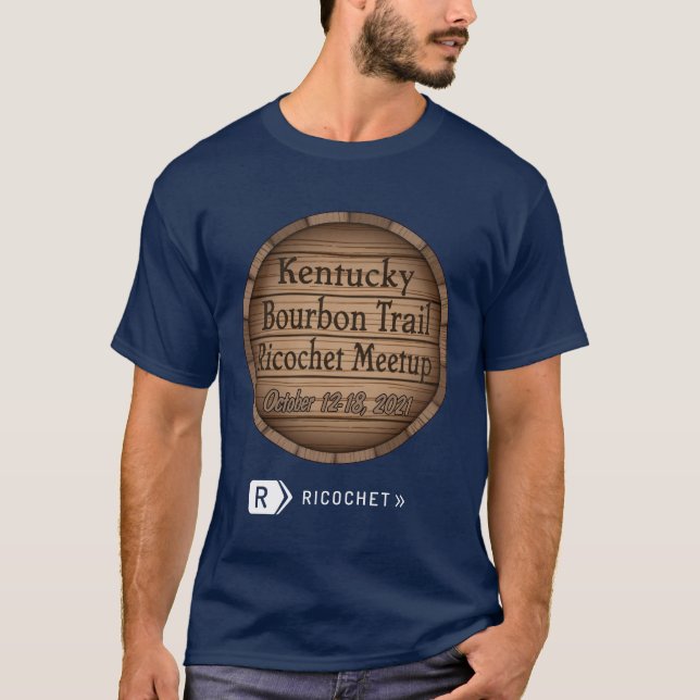 Kentucky Bourbon Trail Ricochet Meetup T-Shirt (Front)