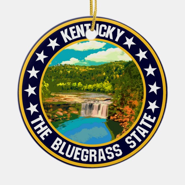Kentucky                                           ceramic tree decoration (Front)