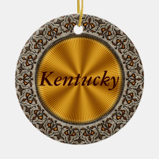 Kentucky Ceramic Tree Decoration (Front)