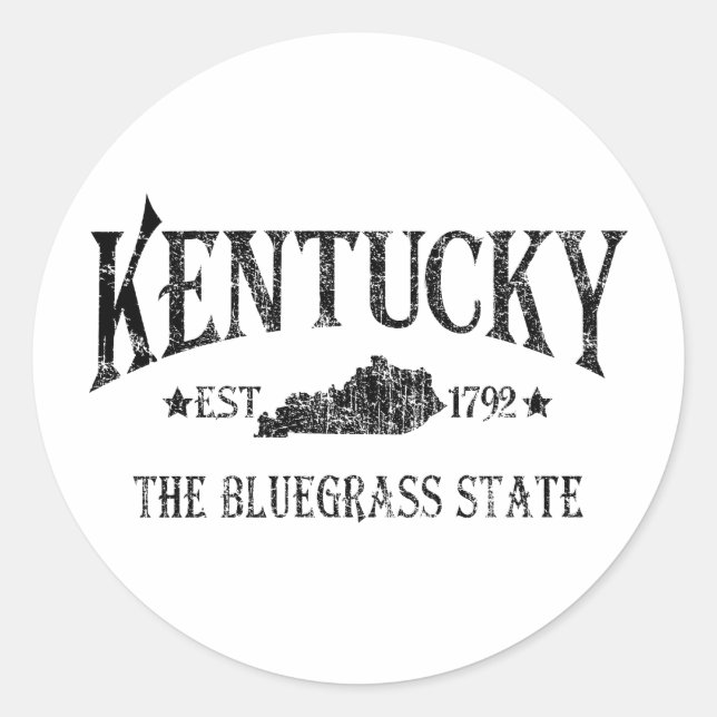 Kentucky Classic Round Sticker (Front)