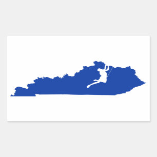 Kentucky Climbing Rectangular Sticker