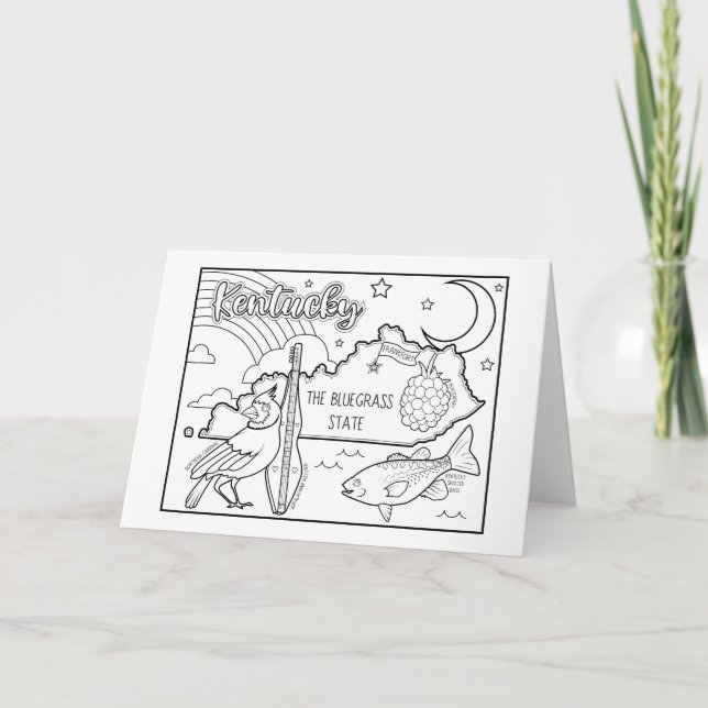 kentucky colour me collage holiday card (Front)