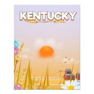 Kentucky Cute Farm travel poster