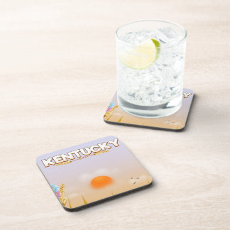 Kentucky Cute Farm travel poster Coaster