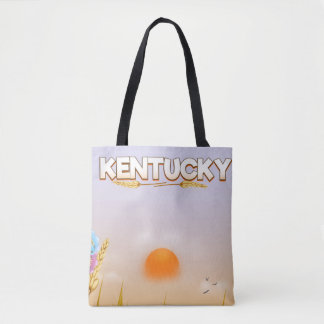 Kentucky Cute Farm travel poster Tote Bag