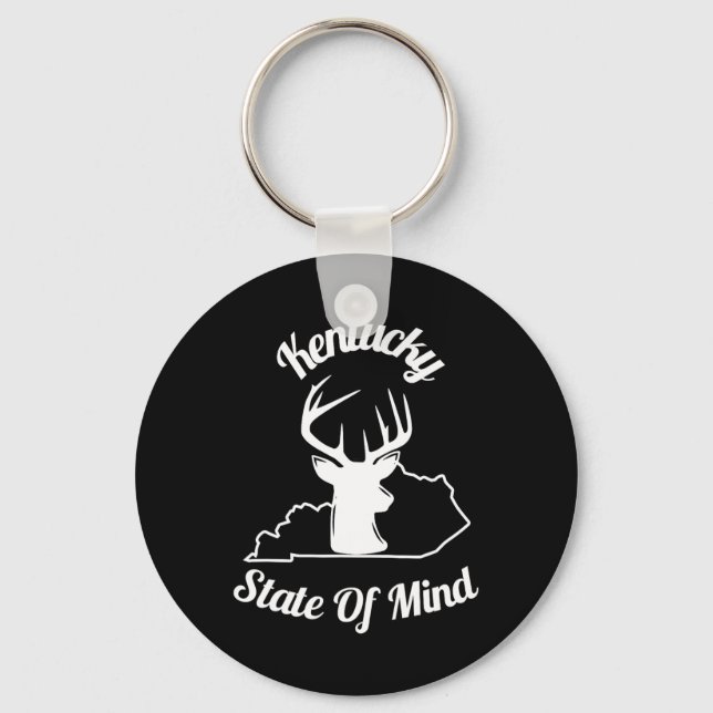 Kentucky-deer-hunting  key ring (Front)
