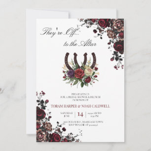 Kentucky Derby Bridal Shower Invitation Floral Hor