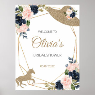 Kentucky Derby Bridal Shower Welcome sign