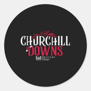 Kentucky Derby Churchill Downs Classic Round Sticker