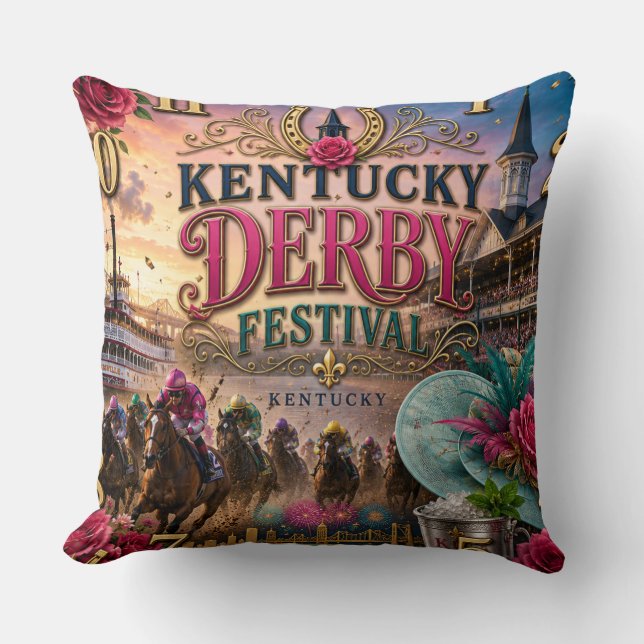 Kentucky Derby Festival Cushion (Front)